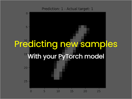 This implementation defines the model as. How To Predict New Samples With Your Pytorch Model Machinecurve