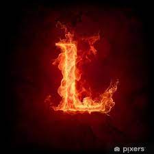 Fire Letter L Wall Mural Pixers We Live To Change Fire Font Letter L Alphabet Wallpaper