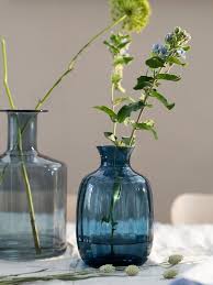 Tonsatta Vase Blue 8 21 Cm Ikea Blue Vases Decor Blue Glass Vase Glass Vase Decor
