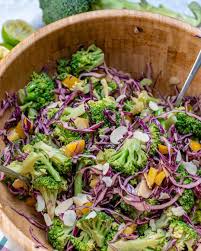 Broccoli Red Cabbage Salad With Tangy Pb Dressing For Clean Eating Recipe Cabbage Recipes Healthy Red Cabbage Salad Red Cabbage Recipes