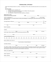 Moreover, this form is interactive. Free 9 Sample Vehicle Bill Of Sale Templates In Pdf Ms Word