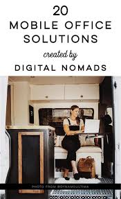 20 Mobile Office Solutions Created By Digital Nomads Mobile Office Tiny Office Mobile Desk