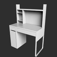 Den perfekten schreibtisch gestalten es gibt so viele arten von schreibtischen und so viele verschiedene stile variationen und materialien. Ikea Micke 3d Modell Turbosquid 1091853