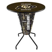 Holland Bar Stool Co Lighted Ncaa Pub Table With Logo Top Holland Bar Stool Bar Stools Wooden Bar Stools