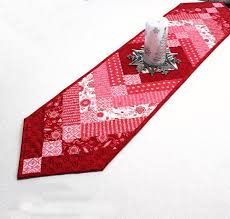 French Braid Valentines Day Table Runner Quilt By Deb Strain Etsy Valentine Table Runner Quilted Table Runners Table Quilts