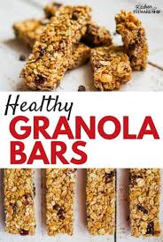 Easy Recipe For Healthy Homemade Granola Bars Recipe Homemade Granola Bars Healthy Granola Bar Recipe Healthy Healthy Granola Bars