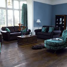 Best Wall Color For Living Room With Dark Furniture Brown And Blue Living Room Living Room Wall Color Brown Living Room Decor
