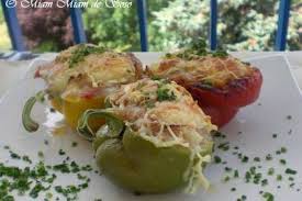 Poivron Farci Au Thon Fromage De Chevre Recette Ptitchef Recette En 2020 Poivrons Farcis Recette Poivron Farci Recettes De Cuisine