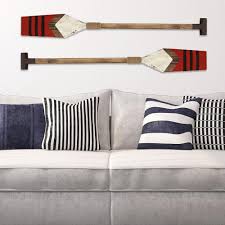 Stratton Home Decor Red Wooden Nautical Oar Wall Art S07724 The Home Depot In 2020 Oar Decor Stratton Home Decor Nautical Oars