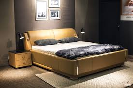 Set within a rich cappuccino finish wood frame, this bed is the perfect central furniture piece for a contemporary master suite or modern guest bedroom. 30 Beds And Headboards That Bring Color To The Bedroom