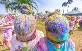 Do not use acetone on fabrics containing acetate or triacetate — it will. Clean Powder Paint After Colour Run Or Holi Festival