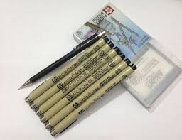 Colors ink pen student drawing micro line fine pens sketch. Sakura 7 Piece Pigma Micro Pen Drawing Set Black Ink Pen Set Pen Printer Setspen Fishing Rod Boxed Set Aliexpress