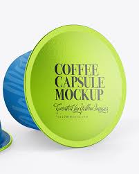 Download Glossy Coffee Capsules Mockup In Packaging Mockups On Yellow Images Object Mockups PSD Mockup Templates