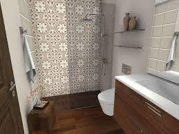 The floating toilet and shower enclosure have walls and but the rest of the bathroom is done in dark wood tones to maintain the woodsy illusion. Roomsketcher Blog 10 Small Bathroom Ideas That Work