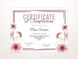 Certificate Of Completion Editable Certificate Template Modern Certificate Of Completion Beauty Salon Certificate Instant Download Jet Certificate Templates Editable Certificates Certificate Of Completion