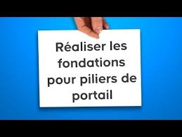 Realiser Les Fondations Pour Piliers De Portail Castorama Youtube Pilier Portail Portail Castorama