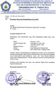 Contoh surat pengantar permohonan rekomendasi aparat pemerintahan. Contoh Surat Mutasi Guru Tk Contoh Surat