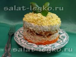 салат с колбасным сыром и крабовыми палочками и чипсами Salat S Kopchenym Syrom Yablokom I Morkovyu Recept S Foto