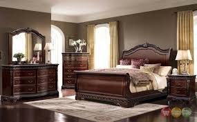 Bella Traditional Ornate Queen Sleigh Bed With Mahogany Finish Ebay Bedroom Set Bedroom Sets Queen Bedroom Furniture Sets