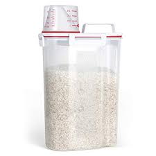 Keeping your flour clean and dry will be easy when you choose this food storage container. Tbmax Rice Storage Container 5 Lbs Small Airtight Dry Food Container For Flour Cereal Pasta Kitchen Pantry Organization Red Buy Online In Guam At Guam Desertcart Com Productid 214756443
