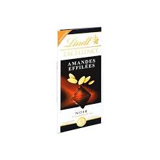 Fr Lindt Excellence Noir Amande Effilee 100 G En 2020 Amandes Effilees Amande Chocolat Noir