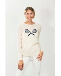 Jack Rogers Tennis Racquet Cashmere Sweater Lyst