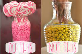 Today we'll be showing you how to make candy buffet decor for your room. Pin On Candy Bar