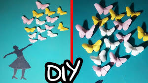 diy how to make beautiful girl with flying butterfly using chart paper easy to make step by step