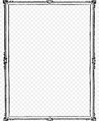 Black And White Frame Clipart Png Frame Black And White Black And White Frames Free Picture Frames Black And White Doodle