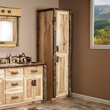 Real Hickory Linen Closet From The Real Log Furniture Place