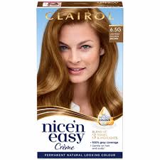 Chestnut brown with chunky blonde highlights. Clairol Nice N Easy Lightest Golden Brown 6 5g Permanent Hair Dye Wilko