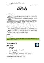 Pdf Laborator Programarea Calculatoarelor 2013 Limbajul C Laborator Nr 7 Siruri De Caractere Tipul De Date Char Antoneac Roxana Academia Edu