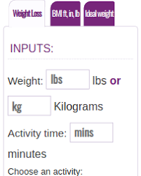 Click on calculate to find out how many calories to consume daily for maintaining weight, losing 1 pound a week or a 2 lb a week weight loss. Weight Loss Calculator By Physical Activities