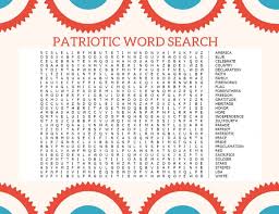 Click the crossword puzzle maker printable crossword puzzles free printable word searches difficult. Free Printable Patriotic Word Search Game Life Should Cost Less
