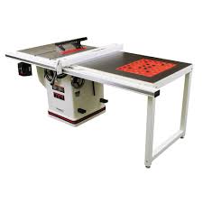 Jet 5 Hp 10 In Deluxe Xacta Saw Table Saw With 50 In Fence Cast Iron Wings Riving Knife And Downdraft Table 230 Volt 708679pk The Home Depot Downdraft Table Best Portable