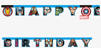 Download Avengers Happy Birthday Banner Happy Birthday Marvel Png Image Transparent Png Free Download On Seekpng