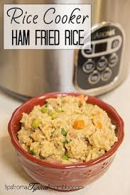 Easy Rice Cooker Ham Fried Rice Recipe Ham Fried Rice Aroma Rice Cooker Rice Cooker Recipes