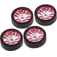 Details About 4pcs 1 28 Racing Car Rubber Tires Tyre And Wheel For Wltoys Iw04m Awd Red