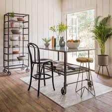 It includes a simple rectangular top and a lower shelf. Best Freestanding Kitchen Islands For Small Spaces Colourful Beautiful Things