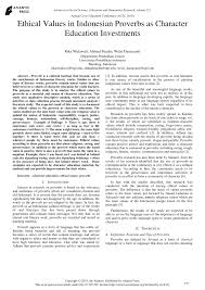 Contoh pidato bahasa sunda singkat assalamualaikum wr.wb. Pdf Ethical Values In Indonesian Proverbs As Character Education Investments