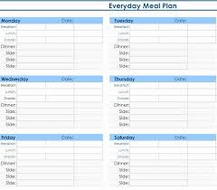 Meal Plan Spreadsheet Template Fresh Daily Meal Planner My Excel Templates In 2020 Weekly Meal Planner Template Weekly Meal Planner Meal Planner Template