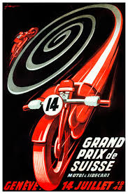 1946 Swiss Grand Prix Motorcycle Racing Poster By Retro Graphics Vintage Motorcycle Posters Vintage Racing Poster Art Deco Posters