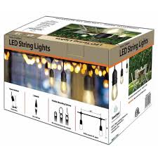 Alpan 10295 Smart Yard Led String Lights Indoor Outdoor 24ft 12 Bulbs Black Vip Outlet