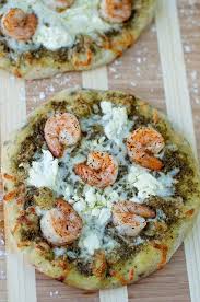 Shrimp Pesto And Goat Cheese Pizza I Know What I M Making This Weekend Pesto Pizza Recipes Cooking Recipes