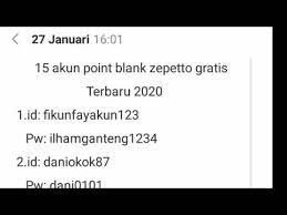Bagi bagi akun pb zeppeto. Bagi Bagi Char Point Blank Zepetto Gratis Terbaru 2020 Youtube
