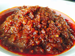 Sambal Merah Red Chili Shallots Lime Makanan