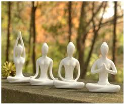 I migliori documentari per sapere tutto! Ceramica Statuetta In Ceramica Per Yoga Meditazione E Yoga Bianco Set Di 4 Aifeer Casa E Cucina Accessori Decorativi Landknirpse De