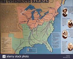 The 'underground railroad' was set up to help them: Underground Railroad Map Stockfotos Und Bilder Kaufen Alamy