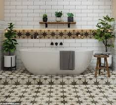 Colours with great vitalism that a special mention is given to the toilet and the shower, which are located in a separate section of the bathroom. Life On The Tiles Has Never Been So Stylish Go Wild For An Exotic Contemporary Look Daily Mail Online