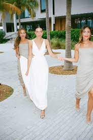 The Bride Wore Custom Calvin Klein And The Groom Wore A Bucket Hat At This Miami Museum Wedding Bride Bride Wear Wedding Dresses